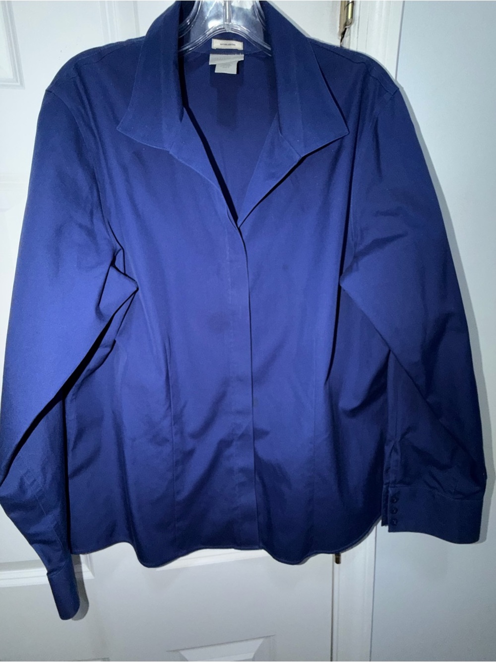Chico's Royal Blue Cotton Top with Label - Picture 2 of 6